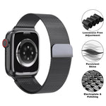 Milanese Stainless Steel Watch Band with 3D Curved Film, For Apple Watch Series 40mm, For Apple Watch Ultra 2 / 1 49mm, For Apple Watch Series 45mm