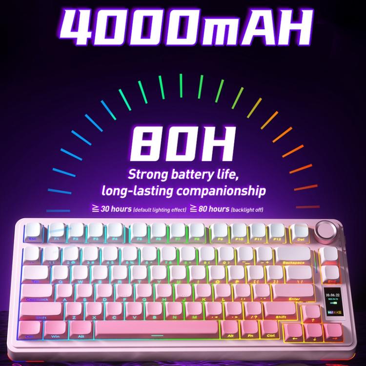 AULA S75 Pro 80 Keys wired/2.4G/Bluetooth Three Model Customizable Gradient Mechanical Keyboard