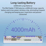 AULA F108 108 Keys Wired/2.4G/Bluetooth Three Model Customizable RGB Gaming Mechanical Keyboard