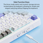 AULA F108 108 Keys Wired/2.4G/Bluetooth Three Model Customizable RGB Gaming Mechanical Keyboard