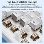 AULA F108 108 Keys Wired/2.4G/Bluetooth Three Model Customizable RGB Gaming Mechanical Keyboard