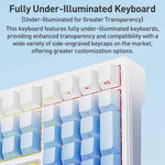 AULA F108 108 Keys Wired/2.4G/Bluetooth Three Model Customizable RGB Gaming Mechanical Keyboard