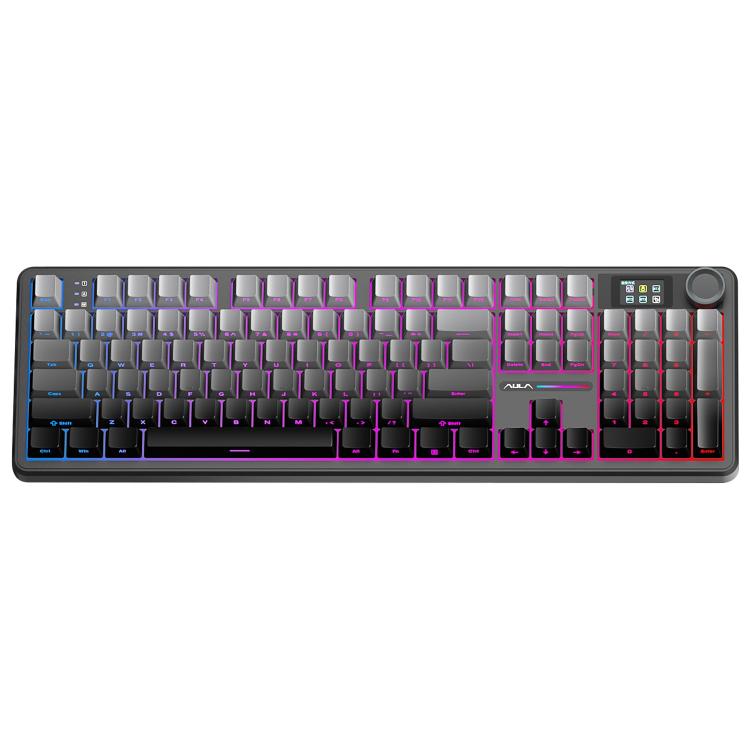 AULA F108 Pro 108 Keys Wired/2.4G/Bluetooth Three Model Customizable RGB Gaming Mechanical Keyboard