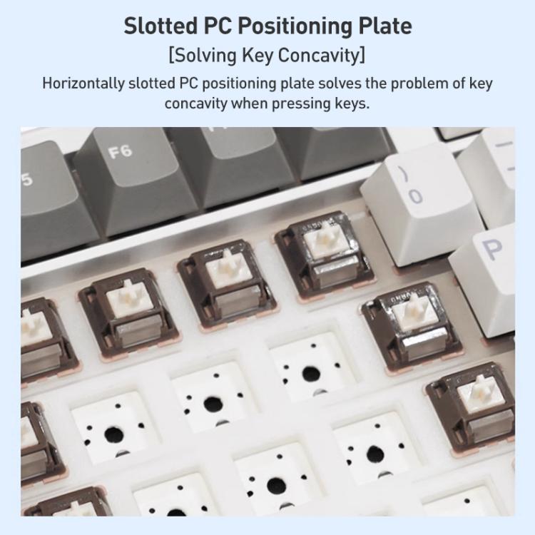 AULA F108 Pro 108 Keys Wired/2.4G/Bluetooth Three Model Customizable RGB Gaming Mechanical Keyboard