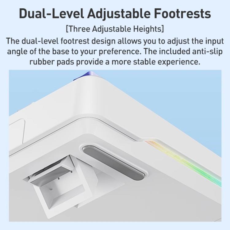 AULA F108 Pro 108 Keys Wired/2.4G/Bluetooth Three Model Customizable RGB Gaming Mechanical Keyboard