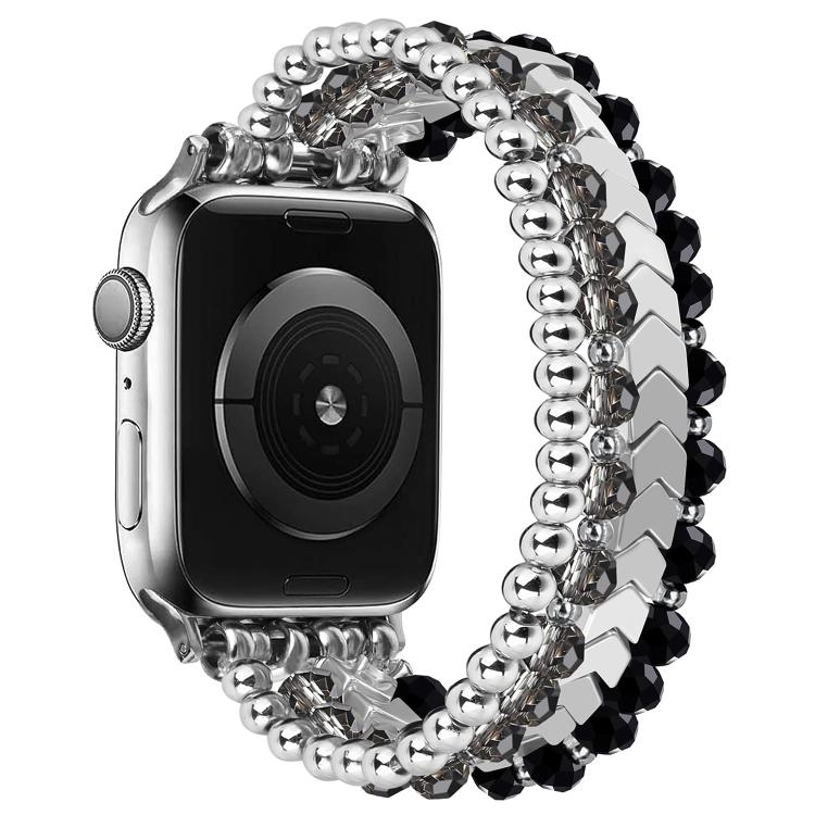 xDfind Arrow Crystal Beaded Metal Watch Band, For Apple Watch 42 / 44 / 45 / 46 / 49mm, For Apple Watch 38 / 40 / 41 / S10 42mm