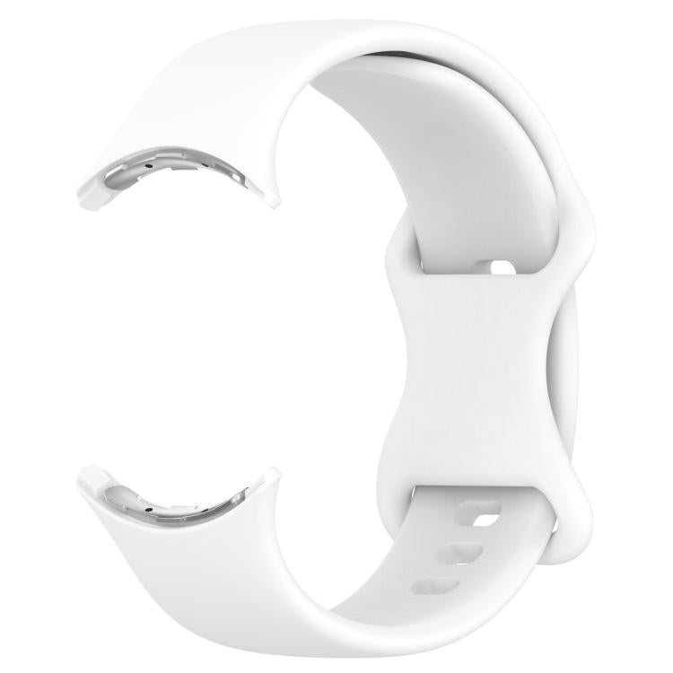 Butterfly Buckle Silicone Watch Band with 3D Curved Film, For Google Pixel Watch 3 45mm, For Google Pixel Watch 3 41mm, For Google Pixel Watch 2, For Google Pixel Watch