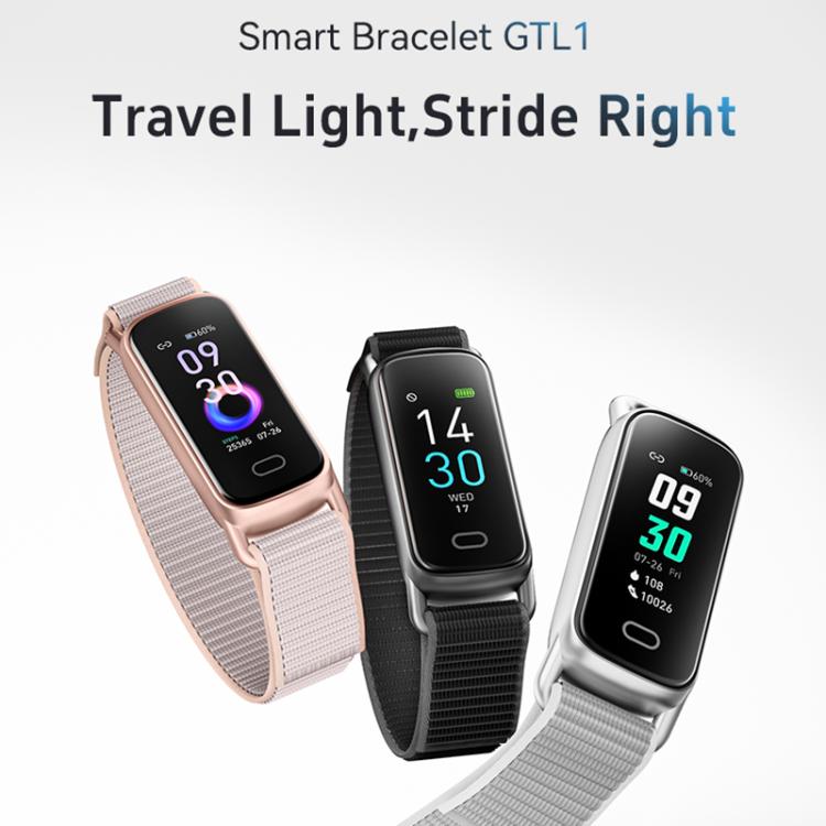 GTL1 0.96 inch TFT Screen Fitness Tracker Smart Wristband Support Heart Rate Monitoring