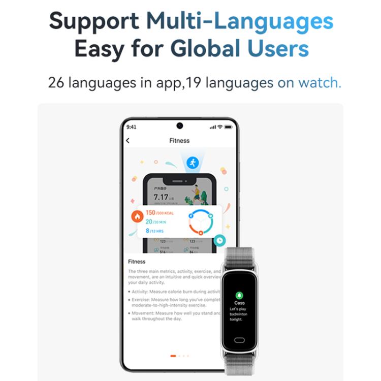 GTL1 0.96 inch TFT Screen Fitness Tracker Smart Wristband Support Heart Rate Monitoring