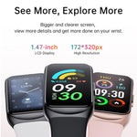 GTL2 1.47 inch TFT Screen Fitness Tracker Smart Wristband Support Heart Rate Monitoring