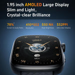 GTS8 1.95 inch AMOLED Screen Fitness Tracker Smart Watch Support Heart Rate Monitoring