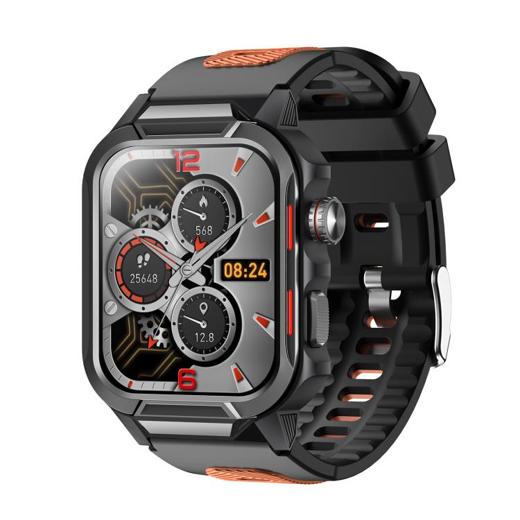GTS9 1.96 inch TFT Screen Outdoor Rugged Smart Watch 3ATM Waterproof