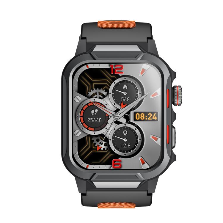 GTS9 1.96 inch TFT Screen Outdoor Rugged Smart Watch 3ATM Waterproof