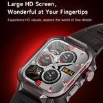 GTS9 1.96 inch TFT Screen Outdoor Rugged Smart Watch 3ATM Waterproof