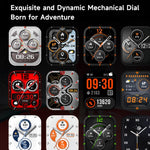 GTS9 1.96 inch TFT Screen Outdoor Rugged Smart Watch 3ATM Waterproof