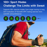 GTS9 1.96 inch TFT Screen Outdoor Rugged Smart Watch 3ATM Waterproof