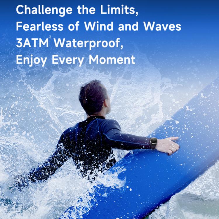 GTS9 1.96 inch TFT Screen Outdoor Rugged Smart Watch 3ATM Waterproof