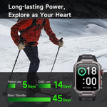 GTS9 1.96 inch TFT Screen Outdoor Rugged Smart Watch 3ATM Waterproof