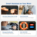 GTS10 1.95 inch AMOLED Screen Fitness Tracker Smart Watch Support Heart Rate Monitoring