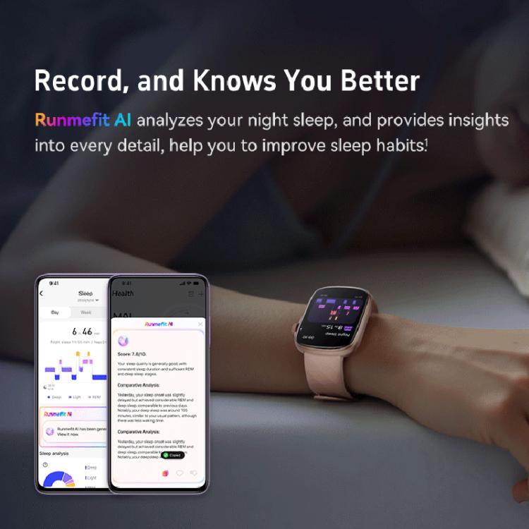 GTS10 1.95 inch AMOLED Screen Fitness Tracker Smart Watch Support Heart Rate Monitoring