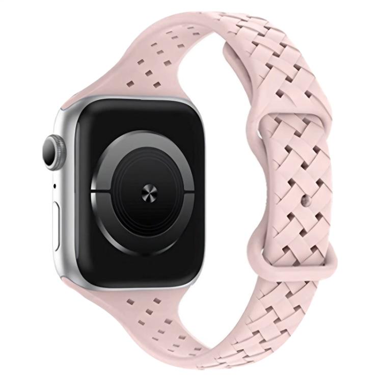 xDfind Butterfly Buckle Braid Silicone Watch Band, For Apple Watch 42 / 44 / 45 / 46 / 49mm, For Apple Watch 38 / 40 / 41 / S10 42mm