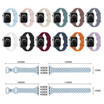 xDfind Butterfly Buckle Braid Silicone Watch Band, For Apple Watch 42 / 44 / 45 / 46 / 49mm, For Apple Watch 38 / 40 / 41 / S10 42mm
