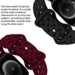 xDfind Butterfly Buckle Braid Silicone Watch Band, For Apple Watch 42 / 44 / 45 / 46 / 49mm, For Apple Watch 38 / 40 / 41 / S10 42mm