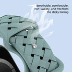 xDfind Butterfly Buckle Braid Silicone Watch Band, For Apple Watch 42 / 44 / 45 / 46 / 49mm, For Apple Watch 38 / 40 / 41 / S10 42mm