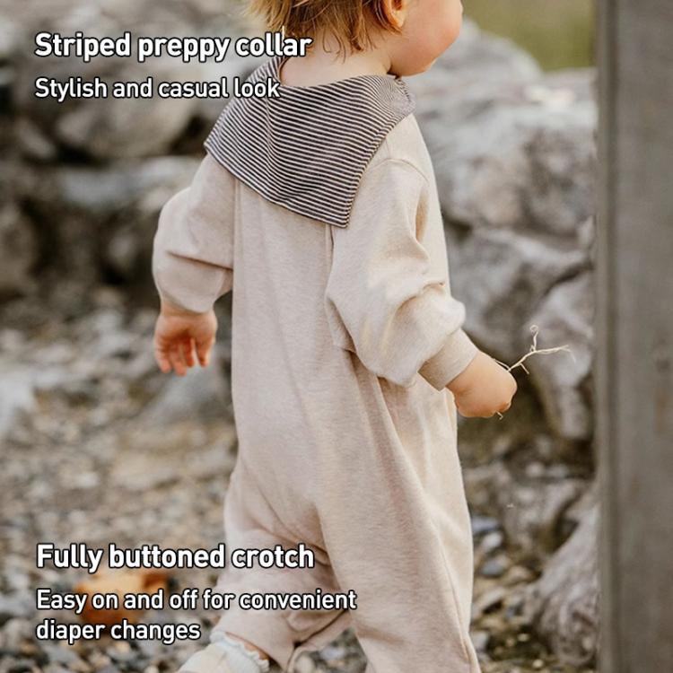 Benzdeer Crawling Clothes Toddler Long Sleeve Jumpsuit, 66cm, 73cm, 80cm, 90cm