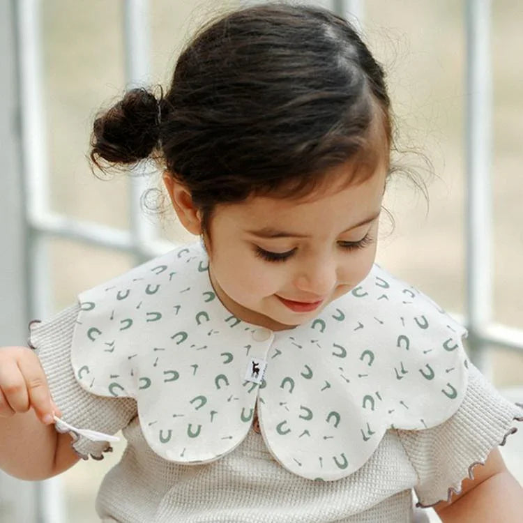 Benzdeer Petal Shape Bib Infants Saliva Towel, Love Heart, Ripple Red and Blue Grid, Ripple Bow, Large Color Grid, Pink and Yellow Stripes, Pink and Blue Stripes, Retro Checkered Flowers, Retro Butterfly, Retro Line Flowers, Retro Umbrella, Tool       ...