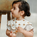 Benzdeer Petal Shape Bib Infants Saliva Towel, Love Heart, Ripple Red and Blue Grid, Ripple Bow, Large Color Grid, Pink and Yellow Stripes, Pink and Blue Stripes, Retro Checkered Flowers, Retro Butterfly, Retro Line Flowers, Retro Umbrella, Tool       ...