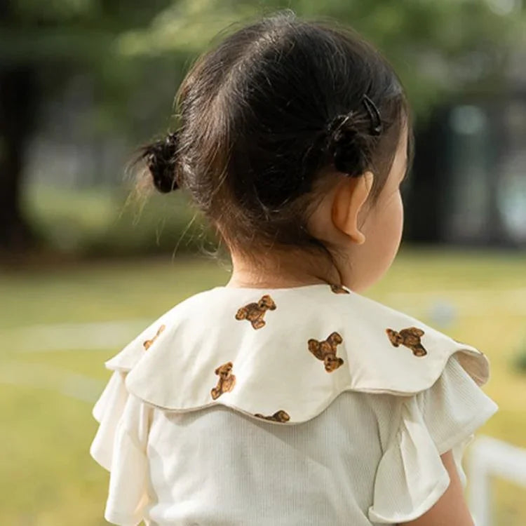 Benzdeer Petal Shape Bib Infants Saliva Towel, Love Heart, Ripple Red and Blue Grid, Ripple Bow, Large Color Grid, Pink and Yellow Stripes, Pink and Blue Stripes, Retro Checkered Flowers, Retro Butterfly, Retro Line Flowers, Retro Umbrella, Tool       ...