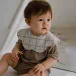 Benzdeer Baby Bib Infants Saliva Towel, Brown Striped Square Collar, Brown Striped Flower Shape, Beige Hexagon, Beige Square Collar, Chocolate Hexagon, Dark Blue Hexagon, Small Squares Hexagon, Apricot Plaid Flower Shape, Apricot Striped Square Collar ...