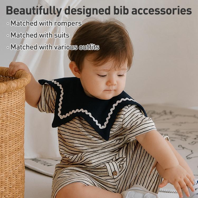 Benzdeer Baby Bib Infants Saliva Towel, Brown Striped Square Collar, Brown Striped Flower Shape, Beige Hexagon, Beige Square Collar, Chocolate Hexagon, Dark Blue Hexagon, Small Squares Hexagon, Apricot Plaid Flower Shape, Apricot Striped Square Collar ...