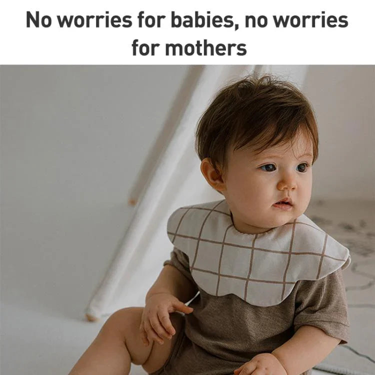 Benzdeer Baby Bib Infants Saliva Towel, Brown Striped Square Collar, Brown Striped Flower Shape, Beige Hexagon, Beige Square Collar, Chocolate Hexagon, Dark Blue Hexagon, Small Squares Hexagon, Apricot Plaid Flower Shape, Apricot Striped Square Collar ...