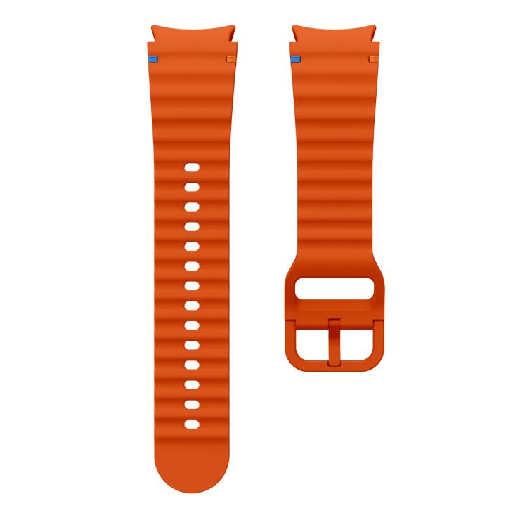 سوار ساعة سيليكون بخياطة متموجة مع فيلم منحني ثلاثي الأبعاد، لساعات Samsung Galaxy Watch6 مقاس 44مم، وSamsung Galaxy Watch6 مقاس 40مم، وSamsung Galaxy Watch6 Classic مقاس 43مم، وSamsung Galaxy Watch5 مقاس 44مم
