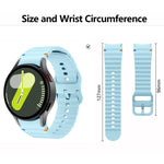 Wave Stitching Silicone Watch Band with 3D Curved Film, For Samsung Galaxy Watch4 Active 40mm, For Samsung Galaxy Watch4 Active 44mm