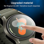 Wave Stitching Silicone Watch Band with 3D Curved Film, For Samsung Galaxy Watch4 Active 40mm, For Samsung Galaxy Watch4 Active 44mm