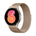 Milanese Magnetic Stainless Steel Watch Band with 3D Curved Film, For Samsung Galaxy Watch4 Classic 46mm, For Samsung Galaxy Watch4 Classic 42mm, For Samsung Galaxy Watch5 Active 40mm, For Samsung Galaxy Watch5 Active 44mm                              ...