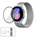 Milanese Magnetic Stainless Steel Watch Band with 3D Curved Film, For Samsung Galaxy Watch4 Classic 46mm, For Samsung Galaxy Watch4 Classic 42mm, For Samsung Galaxy Watch5 Active 40mm, For Samsung Galaxy Watch5 Active 44mm                              ...