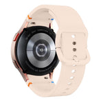 سوار ساعة سيليكون بتطريز عادي مع فيلم منحني ثلاثي الأبعاد، لساعات Samsung Galaxy Watch4 Classic 46mm، Samsung Galaxy Watch4 Classic 42mm، Samsung Galaxy Watch5 Active 40mm، Samsung Galaxy Watch5 Active 44mm