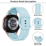 Plain Stitching Silicone Watch Band with 3D Curved Film, For Samsung Galaxy Watch4 Active 40mm, For Samsung Galaxy Watch4 Active 44mm