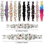 xDfind Polyester Elastic Wreath Watch Band For Fitbit Luxe, S, L