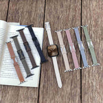 Magnetic Buckle 14mm Plain Genuine Leather Watch Band, For Apple Watch 46mm / 49mm / 45mm / 44mm, For Apple Watch 42mm / 41mm / 40mm / 38mm