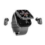 T1 TWS Headphones Smart Watch, 1.8 inch Square Screen, Support Bluetooth Call / Heart Rate