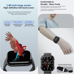 T1 TWS Headphones Smart Watch, 1.8 inch Square Screen, Support Bluetooth Call / Heart Rate