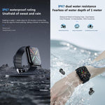 T1 TWS Headphones Smart Watch, 1.8 inch Square Screen, Support Bluetooth Call / Heart Rate