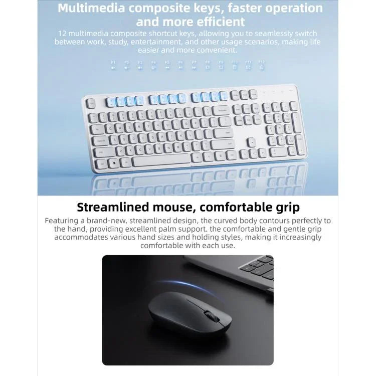 Original Xiaomi 2.4GHz Wireless Keyboard & Mouse Set 3, Gen3