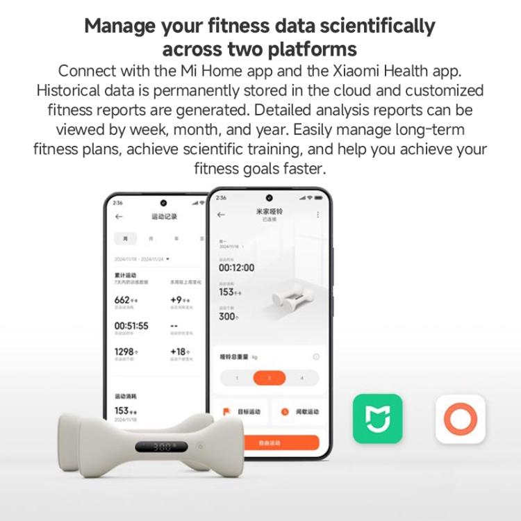 Original Xiaomi Mijia Smart Dumbbell, Xiaomi Mijia Smart Dumbbell