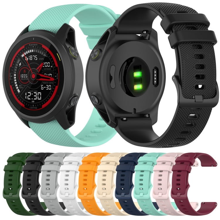Quick Release Small Grid Texture Strap with Utility Knife, Size: Free Size 22mm, For Garmin Forerunner 745